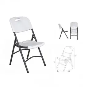 HDPE 가구 싼 옥외 사건, 백색 플라스틱 접히는 연회, 식사 의자를 위한 고품질 플라스틱 접히는 의자