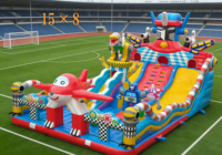 Château gonflable robuste en PVC pour enfants, pour utilisation intérieure et extérieure, avec services de conception graphique personnalisés