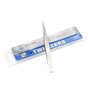 Precise Stainless Tweezers S-10 Straight Tweezers for General Use In Electronics