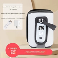 Penghangat Botol Bayi Portabel Multi-gear, Kontrol Suhu Cerdas, Model Universal, Penutup Penghangat Susu, Selongsong Insulasi