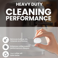 Tablettes de nettoyage professionnelles pour machine à expresso, nettoyage en profondeur pour cafetières et machines à expresso, 10 tablettes nettoyantes