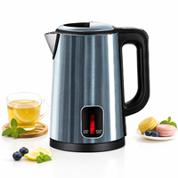 Bouilloire électrique 2,5 L 60 ° Chauffe-eau électrique en acier inoxydable à température constante, finition brossée, prise EU, OEM