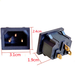 เต้ารับไฟฟ้าแบบตั้งโต๊ะ 3 ขา 10A 250V วัสดุพลาสติก พร้อมสายดิน สำหรับใช้กับเครื่องใช้ไฟฟ้า - Product Image 1