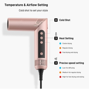Secador de Pelo 5 en 1, Rizador de Pelo, Cepillo para Cabello Rizado, para Uso en Automóviles y Hoteles - Product Image 6