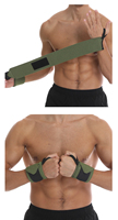 Aofit Vente en gros de bandeaux de poignet en tissu de sport personnalisés avec logo, design camouflage en nylon, doux, respirant, antidérapant, soutien du poignet pour la musculation