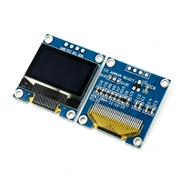 Modul Tampilan OLED 0.96 Inci 128X64 I2C IIC 4Pin SSD1306 Driver Layar Putih Biru Kuning untuk Arduino ESP32 ESP8266 M114