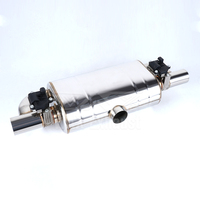 Silencieux d'échappement universel pour voiture en acier inoxydable de type T, valve d'échappement Valvetronic, silencieux à double sortie, ensemble de commande