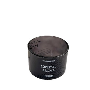 Best-selling Thick-colored Transparent Glass Candle <b>Stand</b> Embossing <b>Printing</b> High Quality Household Flameless Aromatherapy Jar - Product Image 2