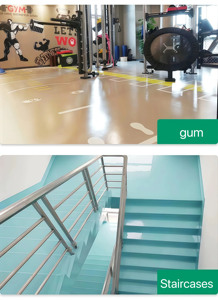 Peinture époxy liquide auto-nivelante antidérapante de haute qualité, durable, écologique, application de sable coloré au pinceau - Product Image 4