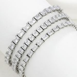 Bracelets Tennis Délicats en Acier Inoxydable 316L, Zircon, Anti-ternissement, Étanche, Style Hip-Hop, pour Hommes et Femmes - Product Image 1