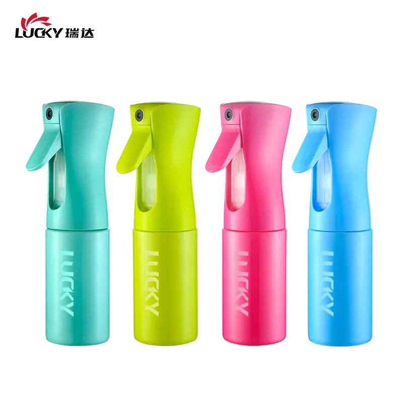 200ML feinen nebel sprayer 10 unzen wiederverwendbare spray flasche düse zerstäuber trigger farbige Kontinuierliche spray flasche