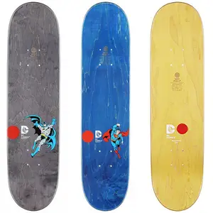 double kick tail skateboard deck 31*8 inch 8.25 inch 7 layers canandian maples deck cold press pro quality adult deck factory