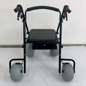 BW04 Chariot de plage <span class=keywords><strong>tout</strong></span>-<span class=keywords><strong>terrain</strong></span> à dégagement rapide avec cadre en acier au carbone, capacité de charge de 100 kg, largeur de siège de 45 cm, <span class=keywords><strong>4</strong></span> <span class=keywords><strong>roues</strong></span> avec <span class=keywords><strong>roues</strong></span> à ballon - Product Image 1