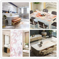 Papier contact tendance, imperméable, PVC, marbre, décoratif, autocollants, papiers peints pour salle de bain, comptoir de cuisine