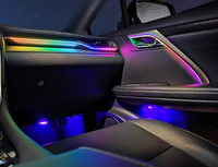 Lampe d'ambiance décorative de voiture à 64 couleurs pour Lexus NX RX ES GX CT200 Symphony Éclairage intérieur de voiture complet