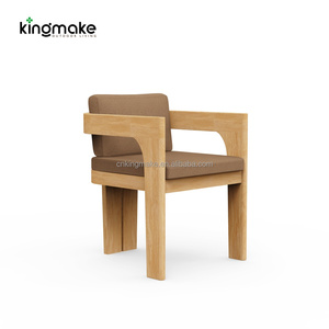 Muebles de Comedor de Lujo para Hoteles y Restaurantes, Juego de Muebles de Patio para Jardín y Piscina de Teca Sólida, Silla de Comedor Impermeable para Exteriores - Product Image 6
