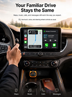 Adaptateur universel sans fil 2 en 1 CarPlay Android Auto, convertisseur d'écran intelligent, adaptateur USB-C sans fil pour voiture, CarPlay ou Android Auto