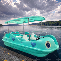 Perahu Bebek Mandarin Listrik untuk 7 Orang, Grosir Pabrik, Perahu Hiburan Taman Air Komersial, Laris Manis