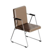 Chaise d'invité durable empilable avec base en traîne et assise en tissu pour bureau et école – Siège commercial polyvalent et peu encombrant