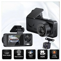 Dash Cam Avant et Arrière Triple Caméra Enregistreur de Conduite avec WIFI Caméra Vidéo Voiture Boîte Noire Caméra de Voiture