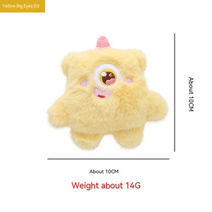 Wholesale Multicolor Big-eyed Monster Animal Shape Soft <b>Plush</b> Interactive Cat Catnip Chew Toy Pet Bite Resistant Wear <b>Plush</b> Toys - Product Image 2