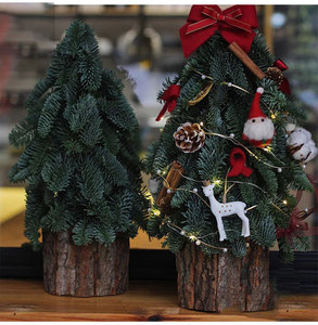 Tc रचनात्मक डिय लकड़ी रसीला पॉट फूल बर्क पॉट लकड़ी प्लांटर बॉक्स क्रिसमस के लिए उपयुक्त - Product Image 3