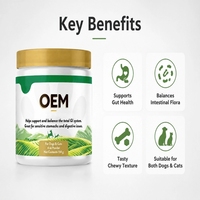 Probiotiques personnalisés pour chiens et chats, sous forme de friandises molles, avec oméga-3, pour le soutien immunitaire et la santé intestinale, vente en gros