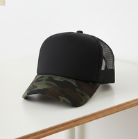 Topi Trucker Klasik Berjaring di Belakang - Bagian Depan Busa, Snapback, Cepat Kering, Dapat Disesuaikan, Topi Baseball Outdoor untuk Pria Wanita Grosir