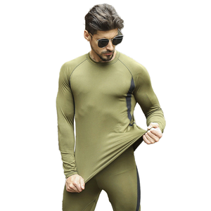 2024 poliéster de manga larga usa <span class=keywords><strong>3</strong></span> colores hombres táctico polar Calzoncillos largos cálido deporte ropa interior térmica - Product Image 3