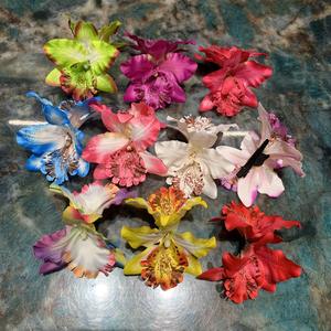 Venta al por Mayor Nuevo Diseño 2026 Orquídea de Tailandia Hecha a Mano para la Playa Broche de Pelo Floral para Mujer - Product Image 1
