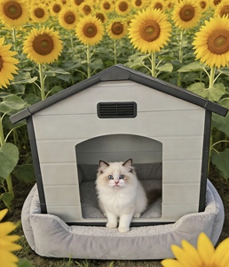 Waterdichte PP hondenhok voor buiten, aanpasbaar in kleur en stijl, geschikt voor tuinen - Product Image 4