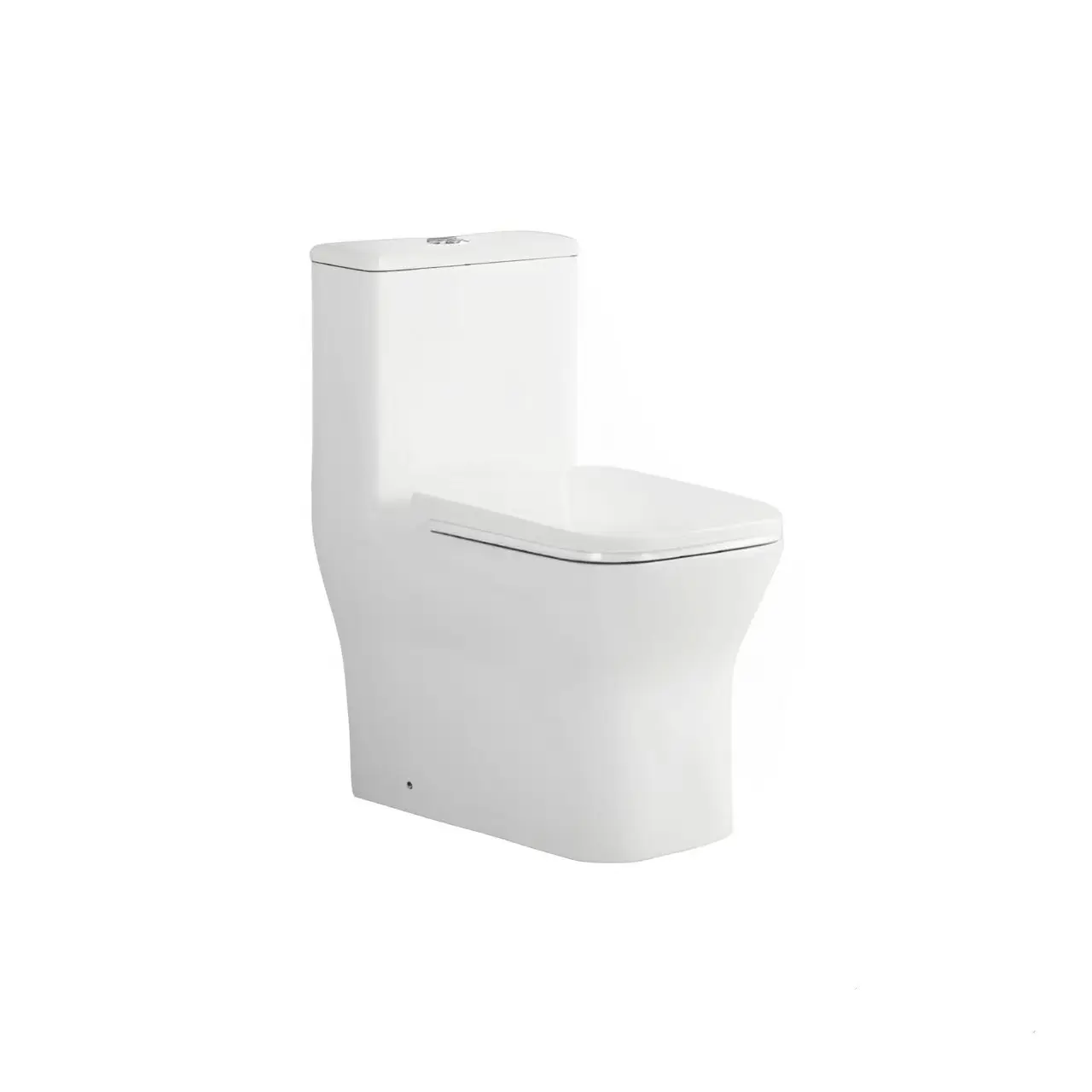 Nuovo arrivo Design moderno prezzo economico WC sanitari acqua risparmio Inodoro sedile quadrato bagno un pezzo di ceramica WC