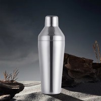 Shaker à cocktails OUYADA en acier inoxydable noir mat et or, 750 ml, outils professionnels pour barman et mixologiste