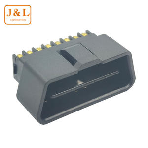 批发高级DIP 180黑色16针长体黄铜公车载诊断<span class=keywords><strong>2</strong></span>充电器适配器连接器汽车用镀金 - Product Image 5