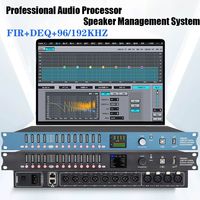 Paulkitson DP48X Processeur Audio Numérique Professionnel 4/8 FIR DEQ Taux d'Échantillonnage 192KHZ Équipement Audio DSP Matériau Métallique