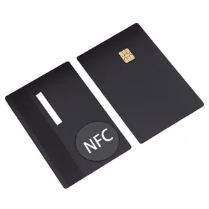 Tarjeta de crédito de metal en blanco superventas con chip NFC 213 215 216 y tira magnética tarjeta de visita de contacto NFC de lujo en blanco