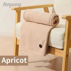 Anjuny Couverture de sieste matelassée super chaude, châle chauffant d'hiver, sweat à capuche d'extérieur, unisexe, en polyester doux, portable, thérapeutique, rafraîchissant, USB - Product Image 4