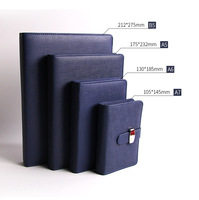 Carnet à anneaux A5 avec fermeture à boucle, journal à feuilles mobiles rechargeable pour le bureau, l'école et la prise de notes
