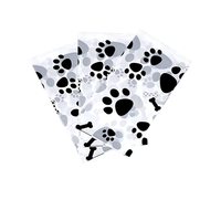 Nappe jetable rectangulaire en plastique avec motif de patte de chien, 54 x 108 pouces, décoration pour fête d'anniversaire d'animaux de compagnie, 1 paquet