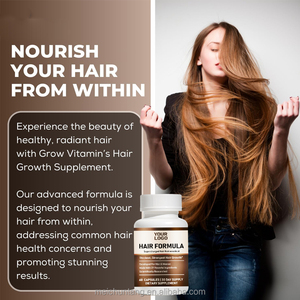 Cápsulas de Complejo Vitamínico Antioxidante <span class=keywords><strong>para</strong></span> <span class=keywords><strong>el</strong></span> Bienestar del Cabello <span class=keywords><strong>para</strong></span> Adultos, Marca Privada, Certificación GMP y NSF, MOQ Bajo de 30 Botellas - Product Image 4