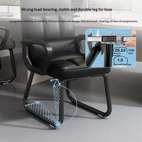Chaise de bureau ergonomique confortable avec accoudoirs réglables en hauteur, design minimaliste moderne, dossier arqué - idéale pour les longues sessions de travail