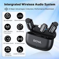 Microphone cravate sans fil BOYA Mini pour iPhone Android Type-c Smartphone Appareils photo reflex numériques Enregistrement Youtube Streaming