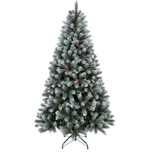 Árbol de Navidad para jardín artificial, árbol de Navidad para exteriores, árbol de Navidad decorado de Pvc Pe con luces Led - Product Image 1