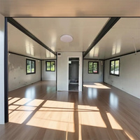 Maison conteneur extensible préfabriquée de luxe 20FT 40FT Matériau en acier Salle de bain et cuisine de luxe Maison fabriquée