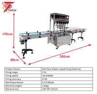 Machine de remplissage automatique de bouteilles de liquide chimique corrosif pour nettoyant WC à tête unique