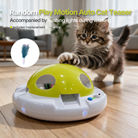 Jouet interactif pour animaux de compagnie AFP, jouet automatique à plumes pour chat activé par le mouvement, jouet anti-dérapant Whack-A-Mole pour chat, pour l'auto-entretenement