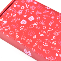 Boîtes d'expédition personnalisées en carton ondulé rouge écologiques et réutilisables avec fermeture magnétique, logo personnalisé et boîtes à bougies en papier