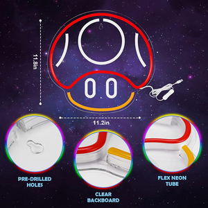 Cá nhân hóa Acrylic Neon dấu hiệu cho phòng trò chơi người đàn ông hang động trẻ em phòng chơi game tường Gamer Quà Tặng chàng trai trẻ em - Product Image 3