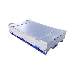 生态认证轻质塑料出口板条箱1800*1100 * 680毫米可折叠，适用于空集装箱退货运输 - Product Image 3