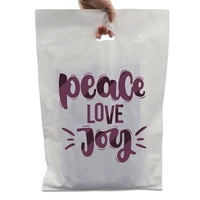 Fabrication de sacs de transport en plastique sac à provisions personnalisé poignée découpée logo personnalisé pour l'emballage des vêtements